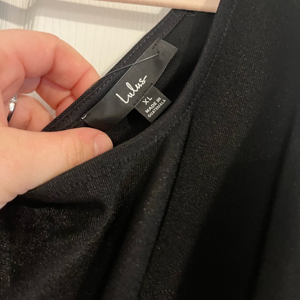NWT Lulus Black Skater Dress - Picture 4 of 9